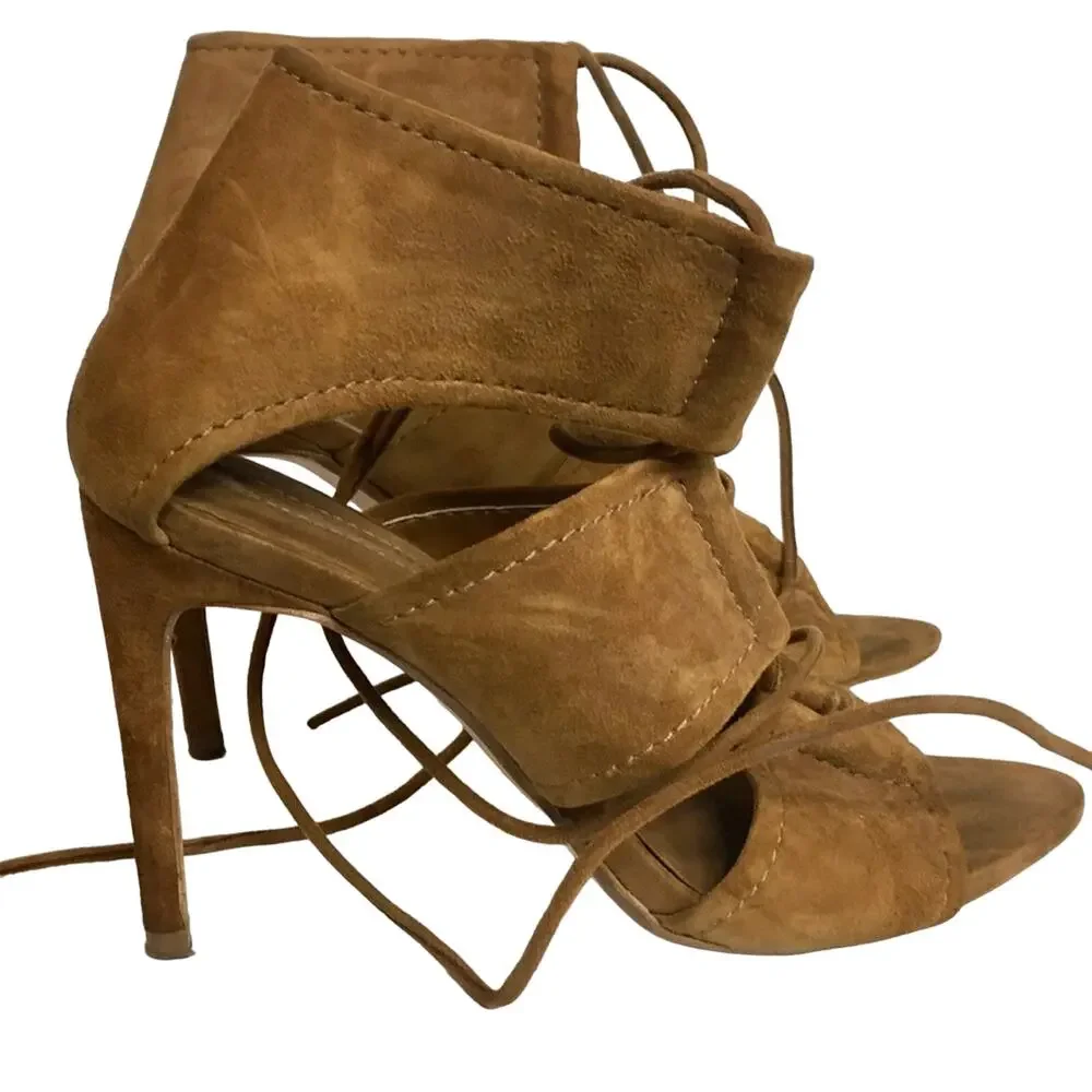 ZARA WRAP AROUND LEATHER SANDAL